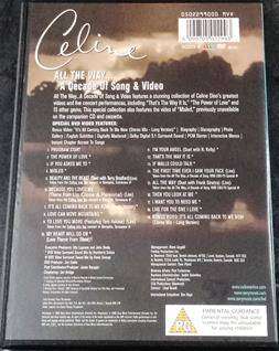 CELINE DION All the Way... A Decade of Song & Video DVD Region 2