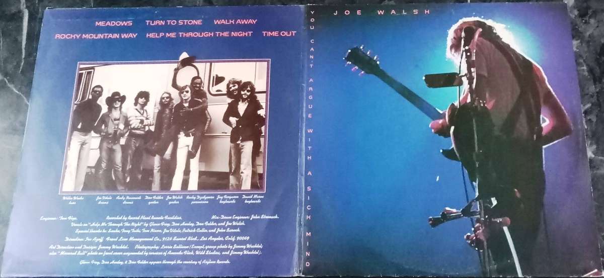 JOE WALSH You can't Argue with a Sick Mind Live VINYL Record