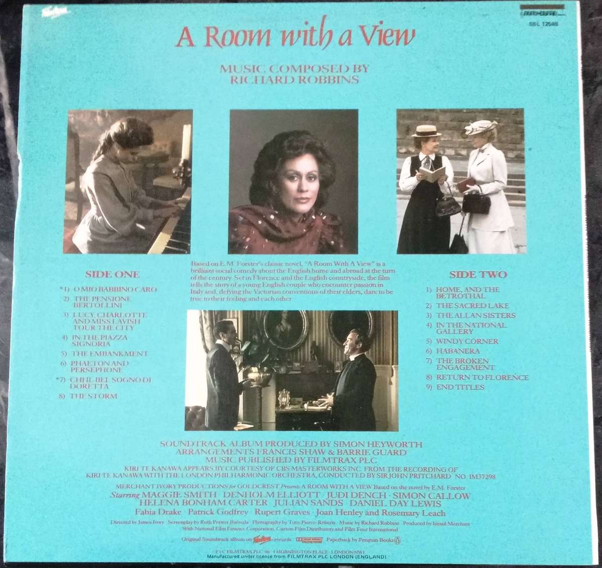 O.S.T. A Room with a View LP VINYL Record