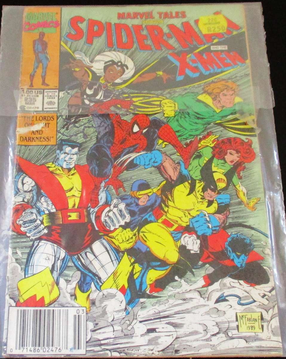 MARVEL COMICS Marvel Tales Presents SPIDER-MAN and the X-MEN #235 March 1990 [Box 1]