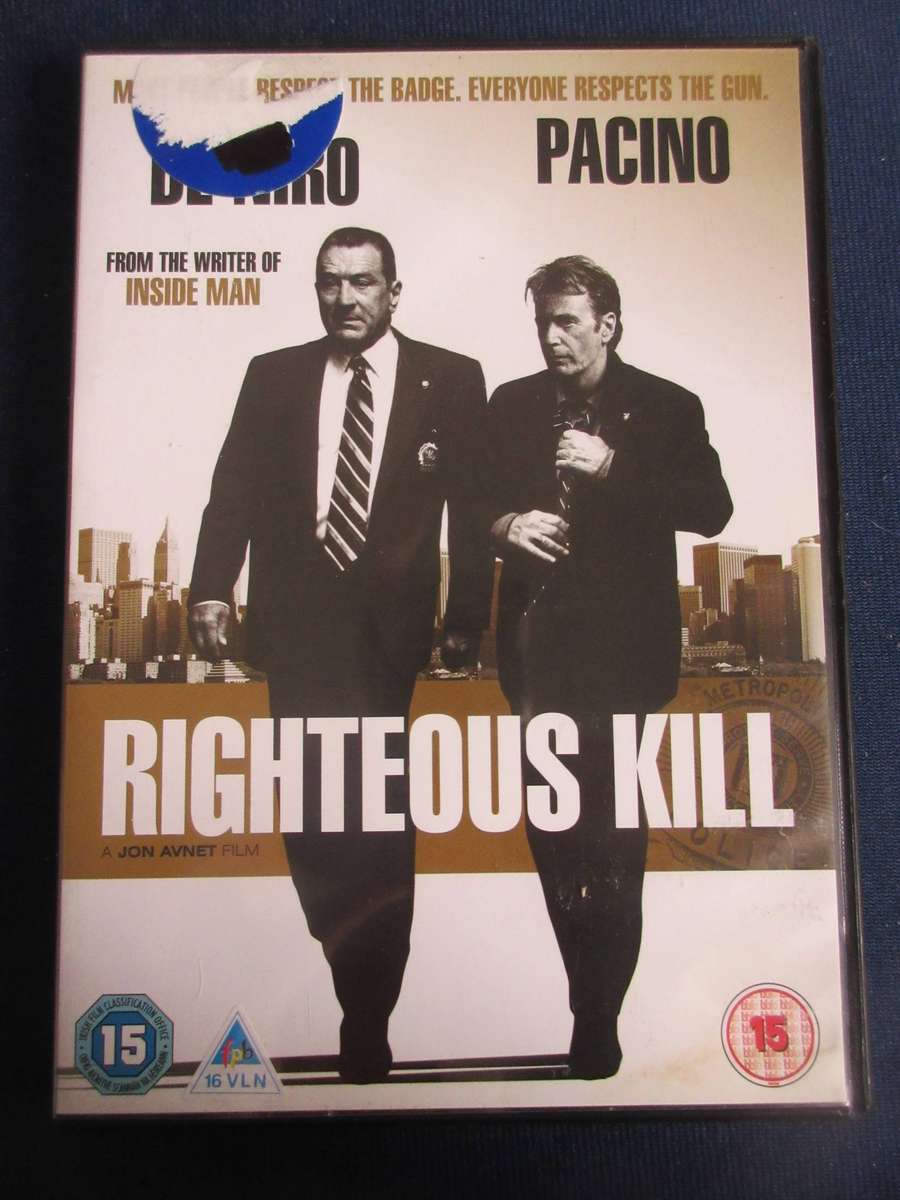 Righteous Kill  DVD Robert De Niro Al Pacino [BBOX 13] Region 2