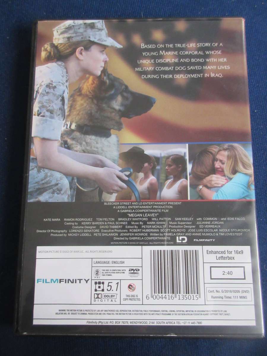 Megan Leavey DVD Kate Mara [ Box Set Shelf ] Region 2