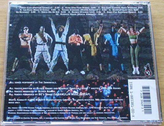 MORTAL KOMBAT The Album CD [Shelf Z x 6]