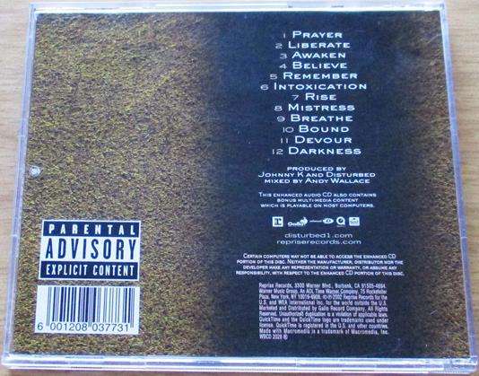 DISTURBED Believe CD [Shelf Z x 9]