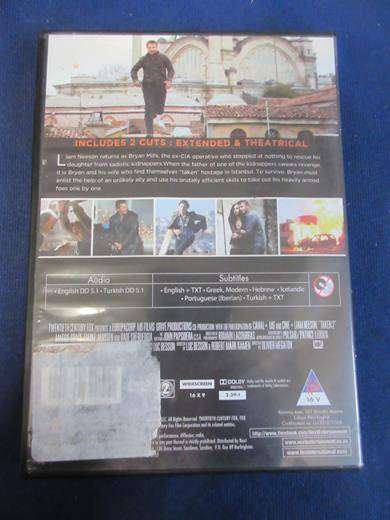 TAKEN 2 Extended Cut  DVD Liam Neeson [BBOX 15] Region 2