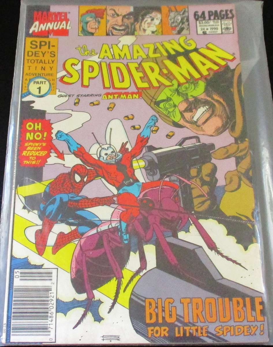 MARVEL ANNUAL THE AMAZING SPIDER-MAN & ANT-MAN 64 PAGES #24 1990 [Box 2]