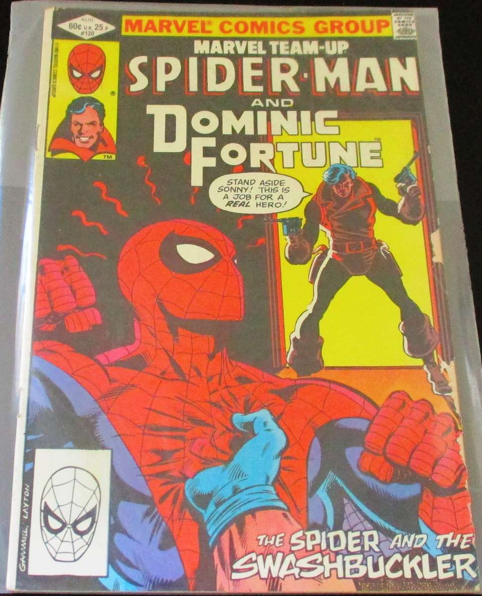 MARVEL TEAM UP SPIDER-MAN and DOMINIC FORTUNE #120 Aug 1982 [Box 2]