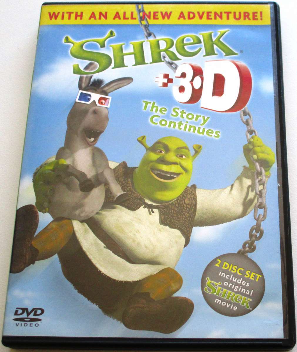 SHREK 3-D with glasses DVD [BBOX 8]