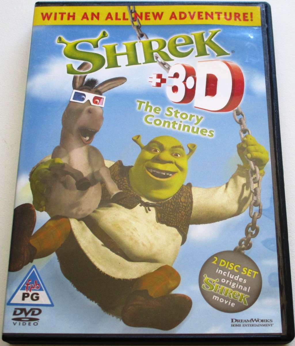 SHREK 3-D with glasses DVD [BBOX 8]