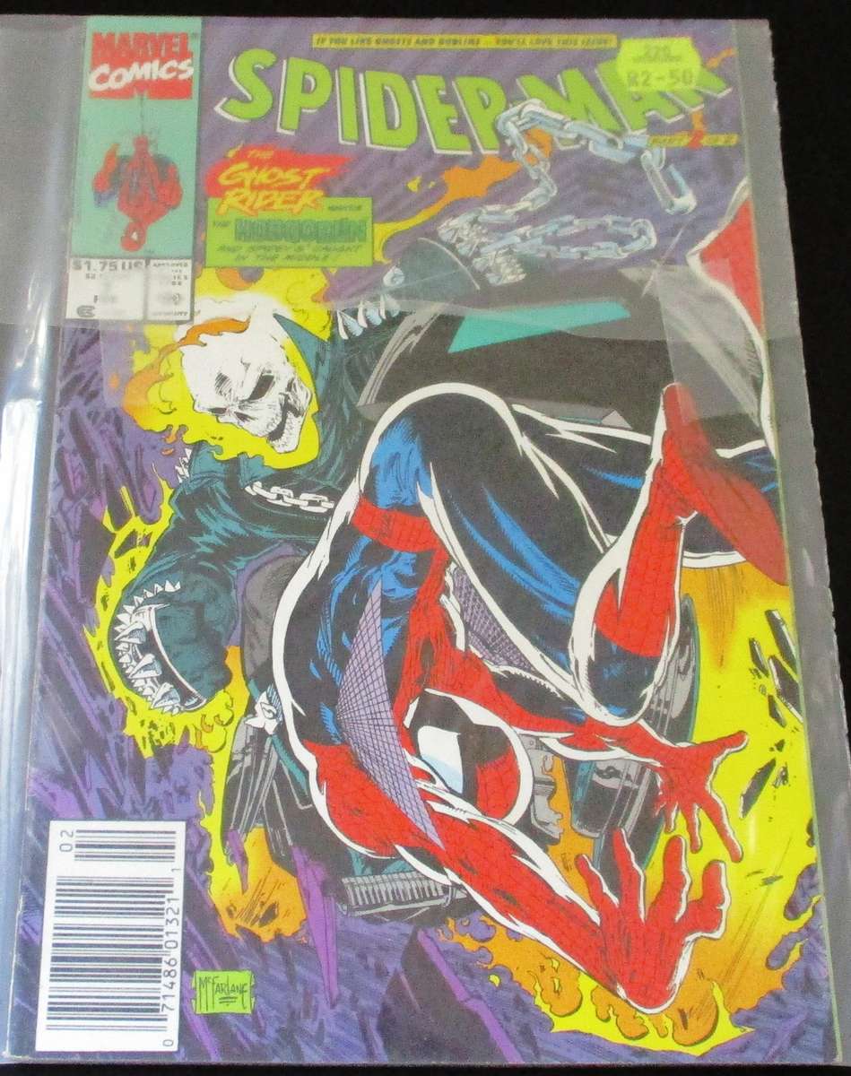 MARVEL Comics SPIDER-MAN The Ghost Rider Part 2 of 2 #7 Feb 1990 [Box 2]