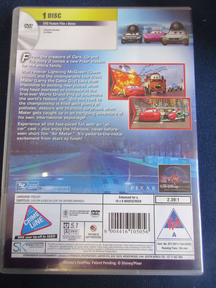 Cars 2 DVD  [BBOX 6] region 2
