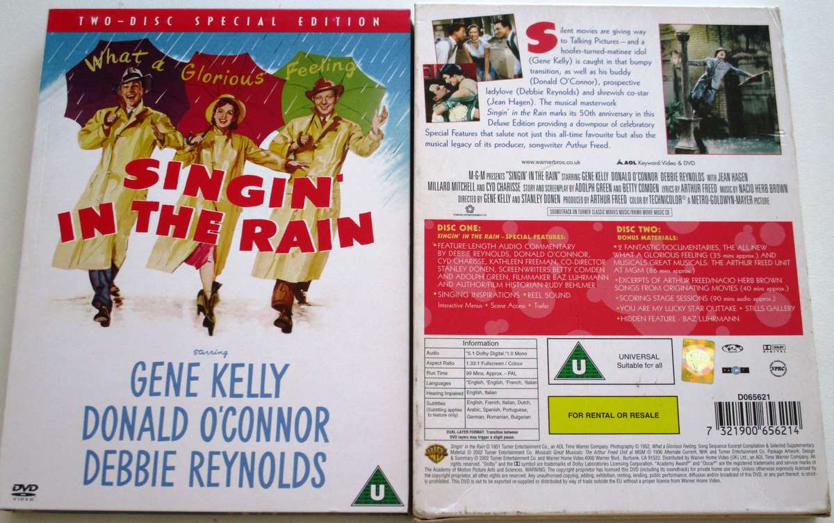 SINGIN' IN THE RAIN Gene Kelly DVD [BBOX 10]