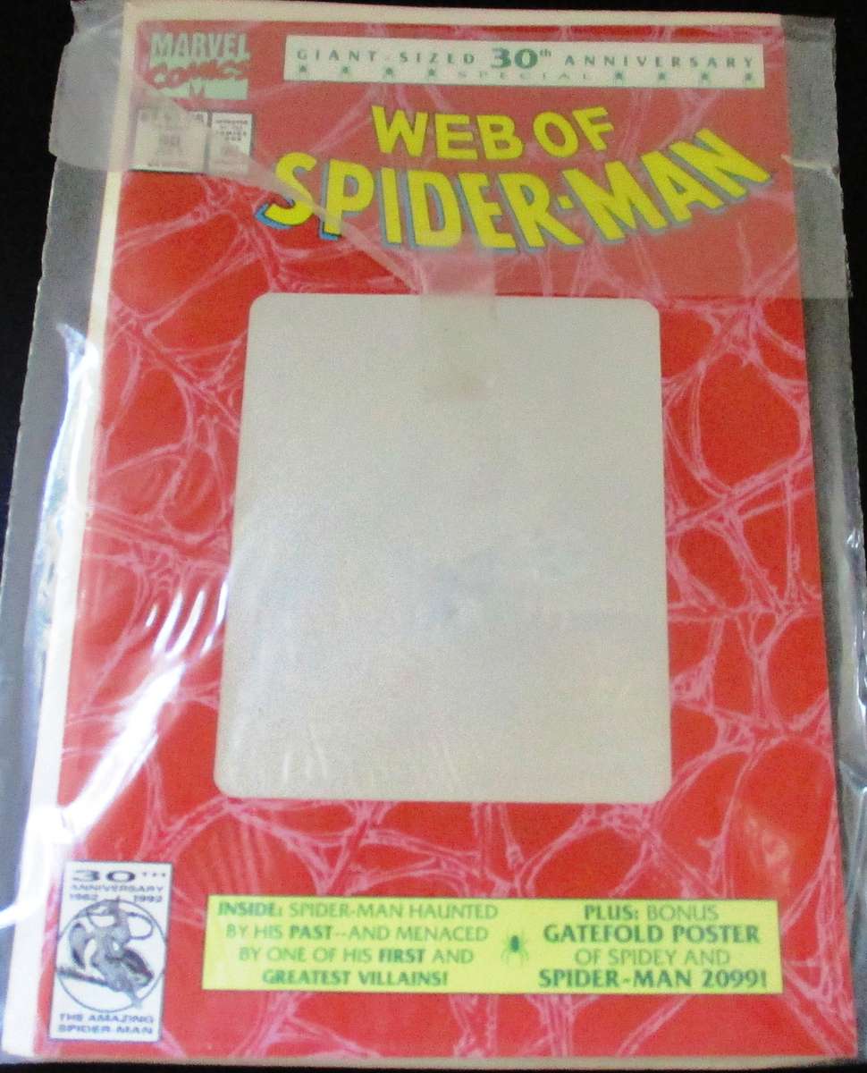 MARVEL Comics WEB OF SPIDER-MAN Giant Sized 30th Anniversary HOLOGRAM cover #90 July 1992 [Box 2]
