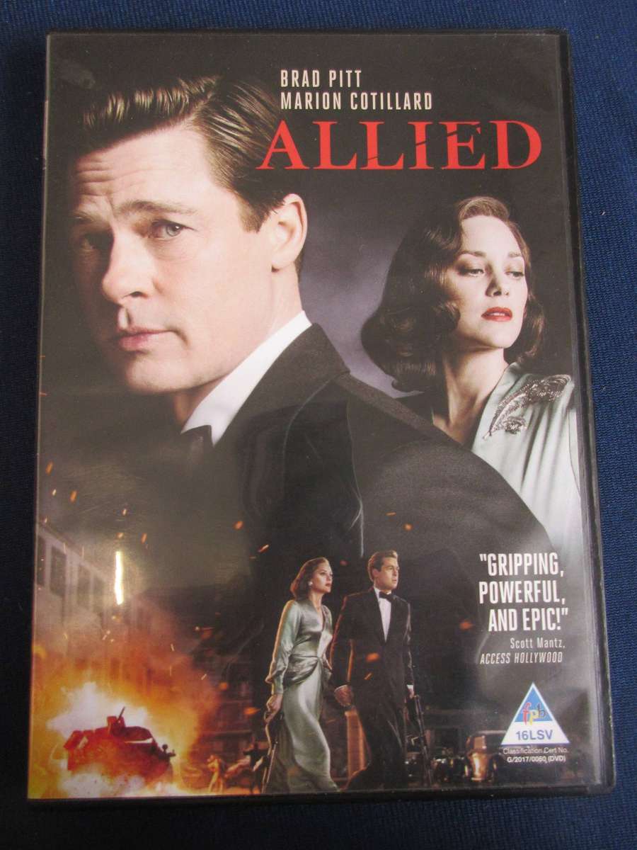 Allied DVD Brad Pitt Marion Colillard [BBOX 7] Region 2