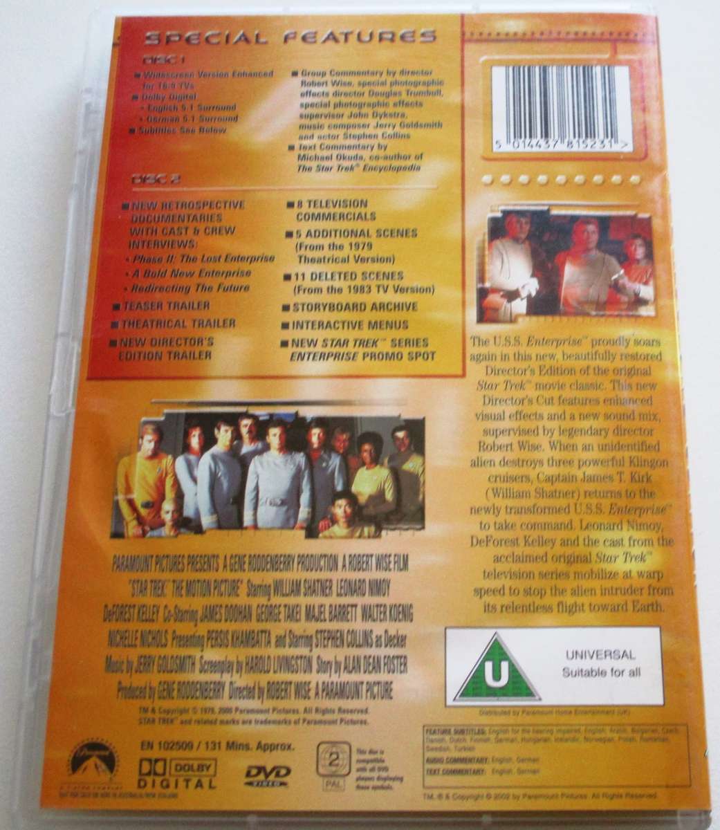 STAR TREK The Motion Picture Director's Cut 2xDVD [BBOX 12]
