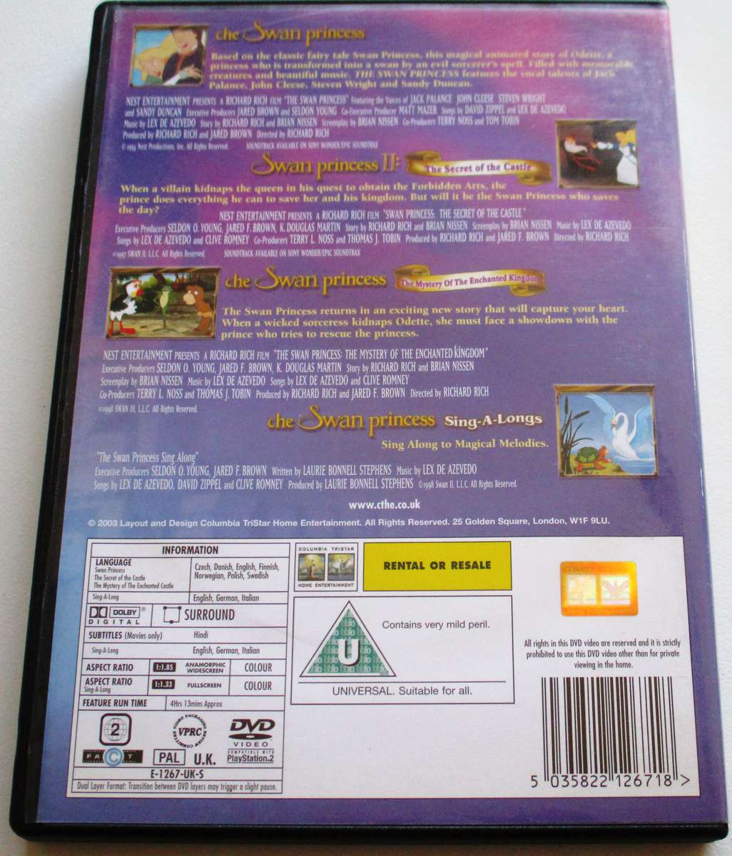 THE SWAN PRICESS DVD [BBOX 12]
