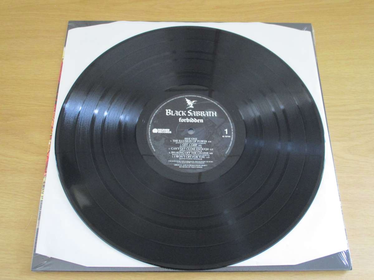 BLACK SABBATH Forbidden Remastered Standard Black LP VINYL Record