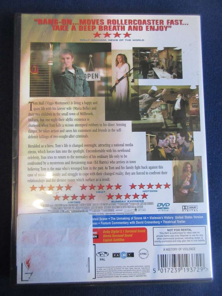 A History Of Violence DVD [BBOX 1] Region 2