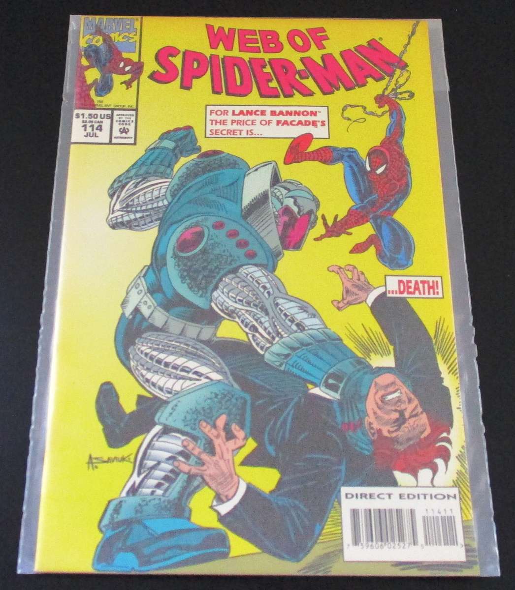 MARVEL Comics WEB OF SPIDER-MAN Facade #114 July 1994 [Box 3]