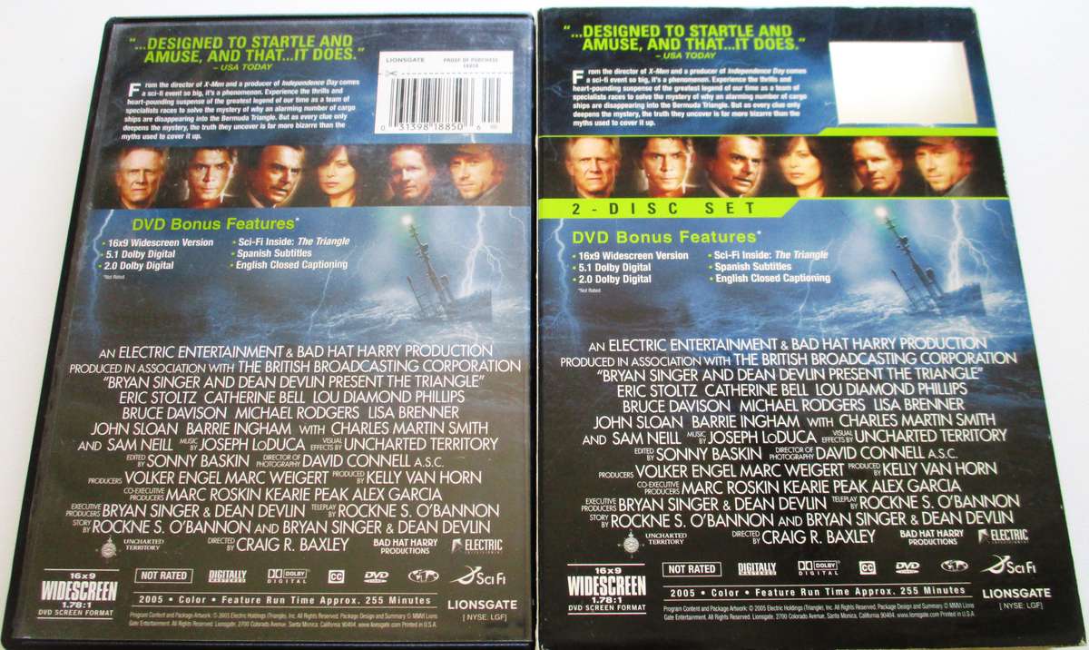 THE TRIANGLE Lenticular cover DVD [BBOX 14] Region 1
