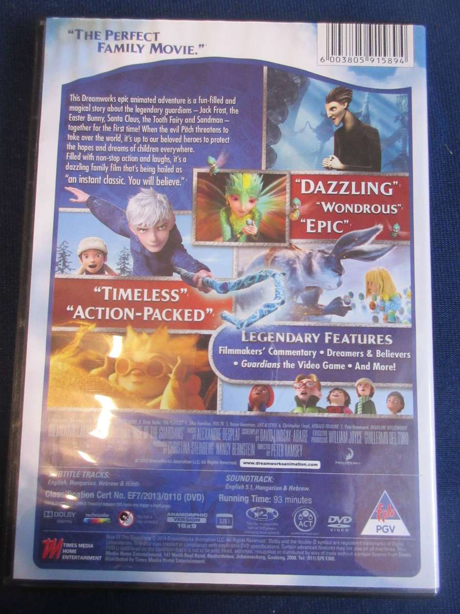 DreamWorks Rise Of The Guardians DVD [BBox 4] Region 2