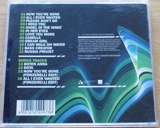 BASSHUNTER Now You're Gone - The Album CD [shelf Gx13]