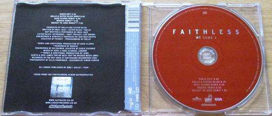 FAITHLESS We Come 1 CD [Vx3]