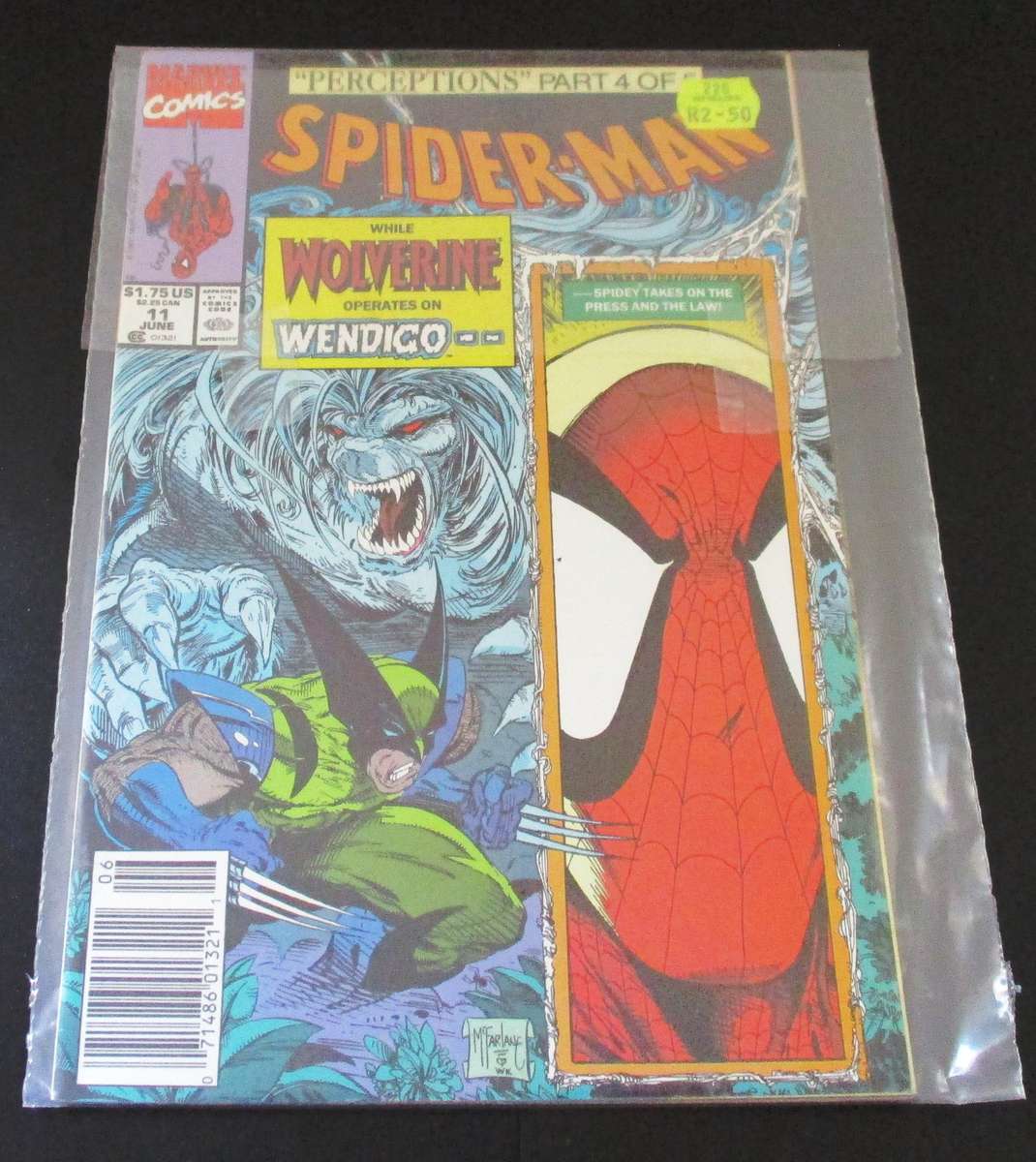 MARVEL Comics SPIDER-MAN Perceptions Part 4 of 5 #11 June 1991  [Box 3]