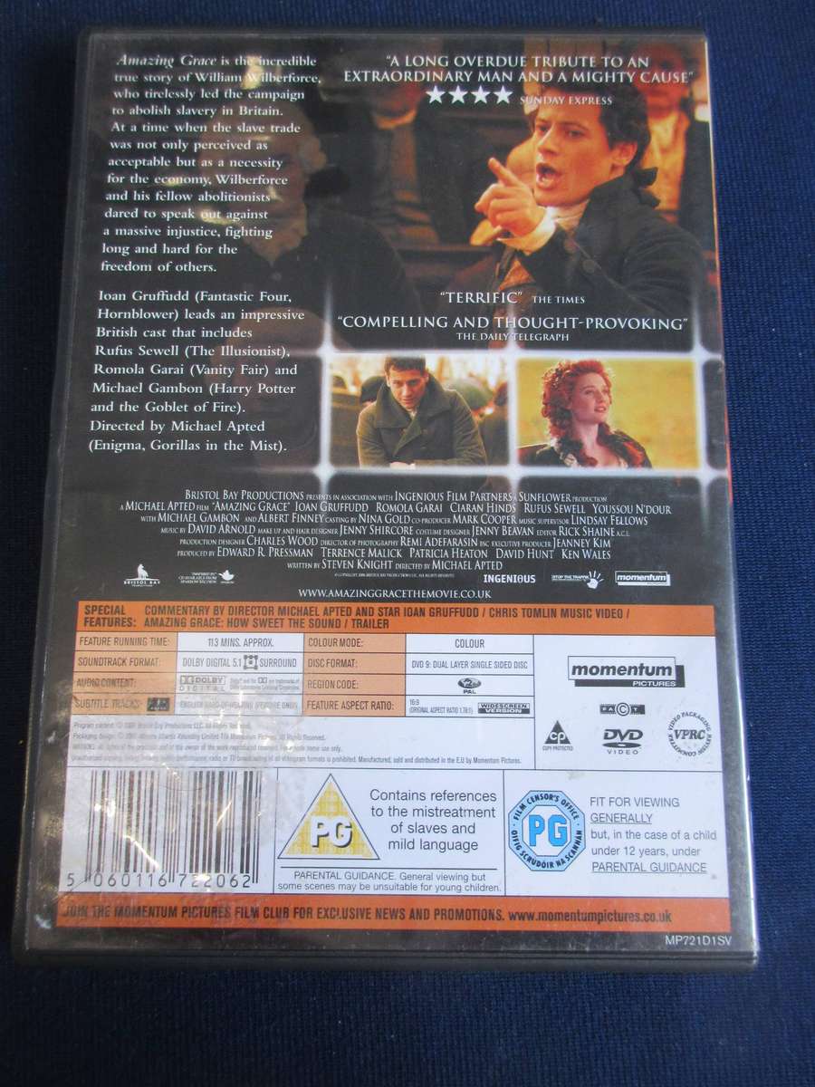 Amazing Grace DVD Ioan Gruffudd [BBOX 3] Region 2
