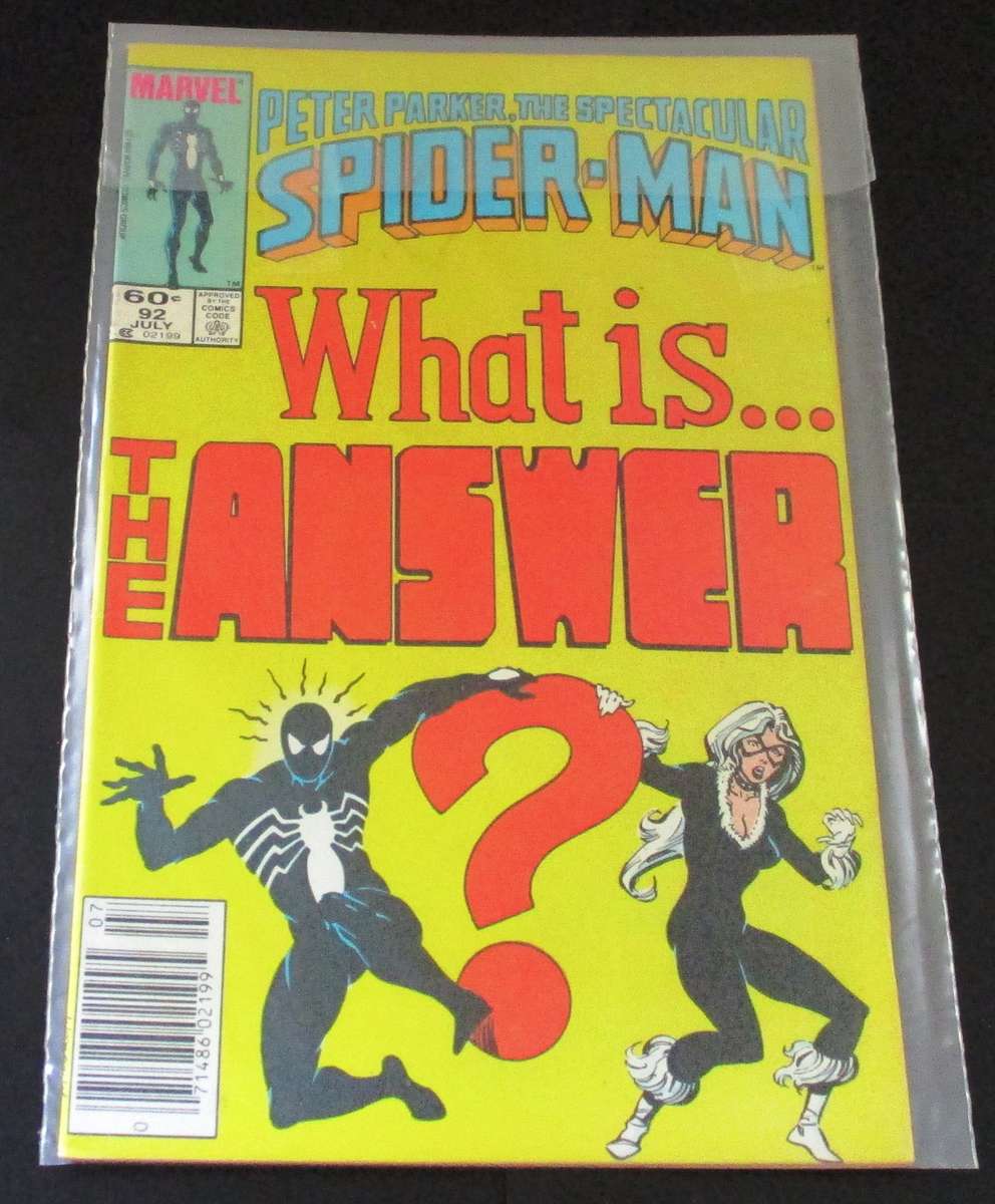 MARVEL Comics PETER PARKER THE SPECTACULAR SPIDER-MAN What is the answer? #92 July 1984 [Box 3]