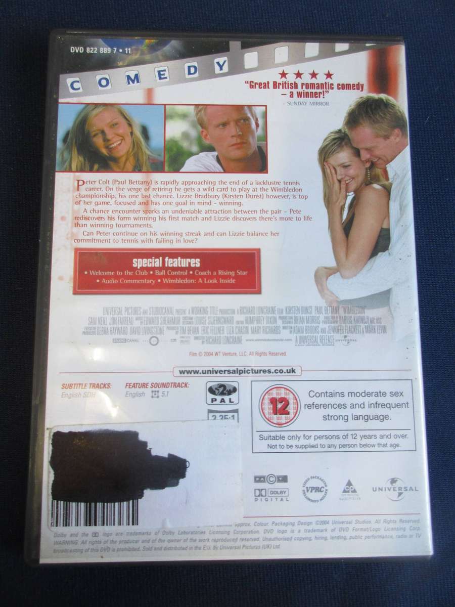 Wimbledon DVD Kisten Dunst Paul Bettany [BBOX 3] Region 2