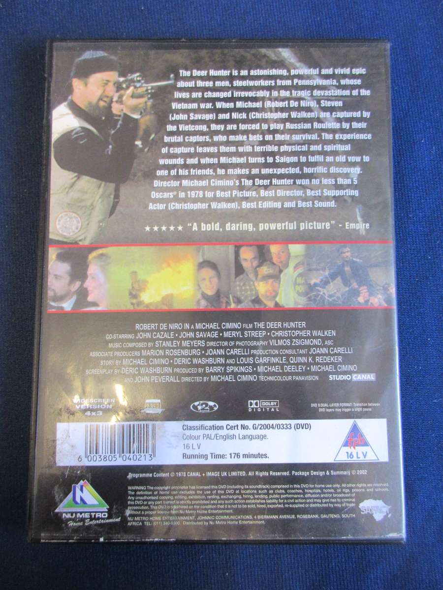 The Deer Hunter DVD Robert De Niro [BBOX 4] Region 2