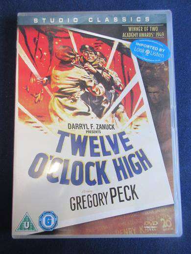 TWELVE O CLOCK HIGH Gregory Peck DVD [SHELF D1] Region 2