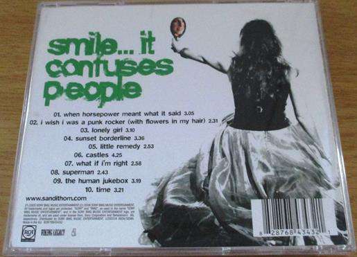 SANDI THOM Smile... it confuses People CD [Shelf G Box 4]
