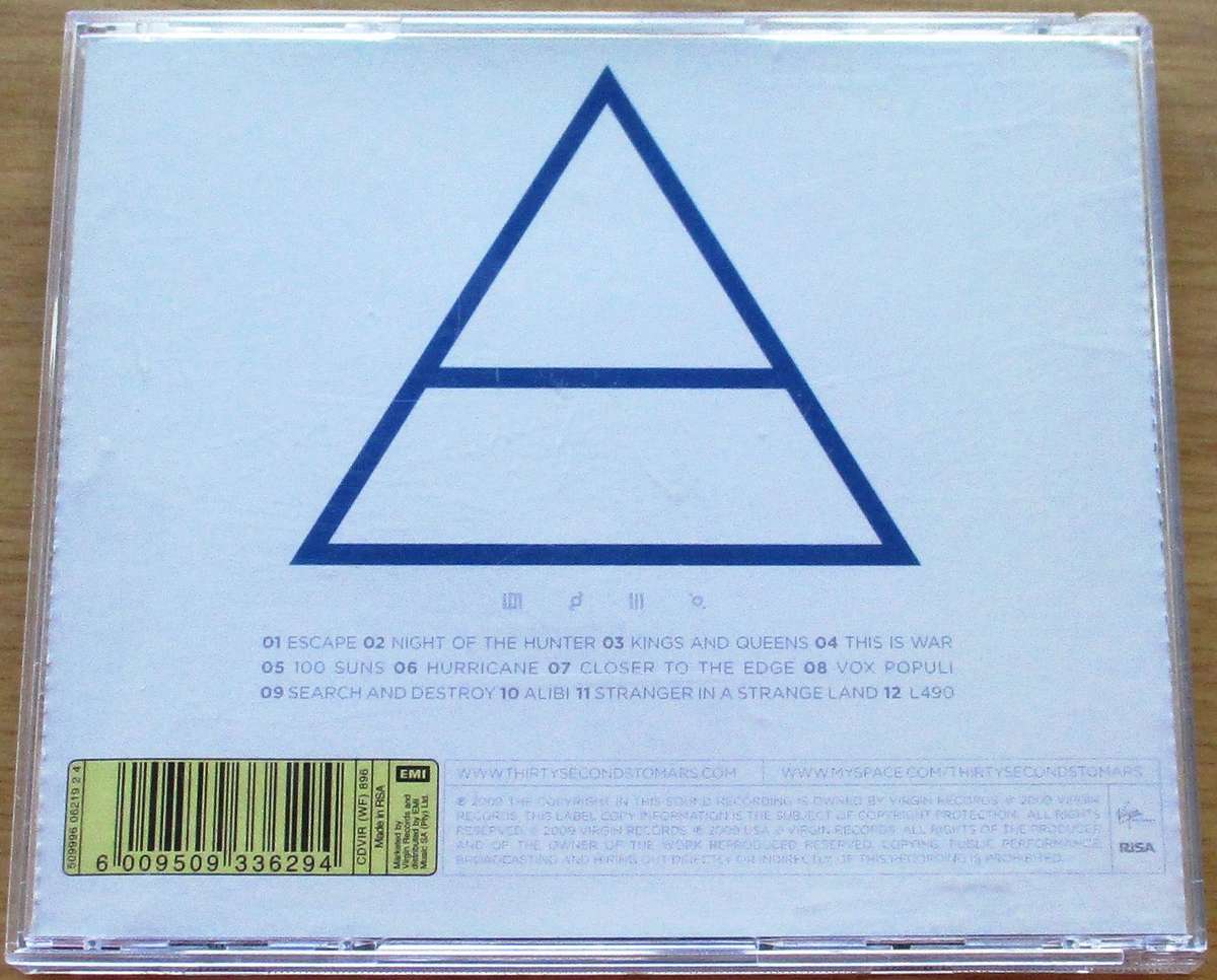 THIRTY SECONDS TO MARS This is War CD [G Box 32]
