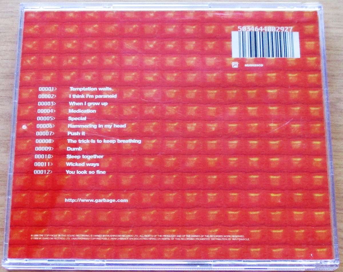 GARBAGE Version 2.0 CD [G Box 28]