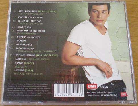 PATRIZIO Life is Beautiful Dankie Suid-Afrika CD [Shelf Z x 11]