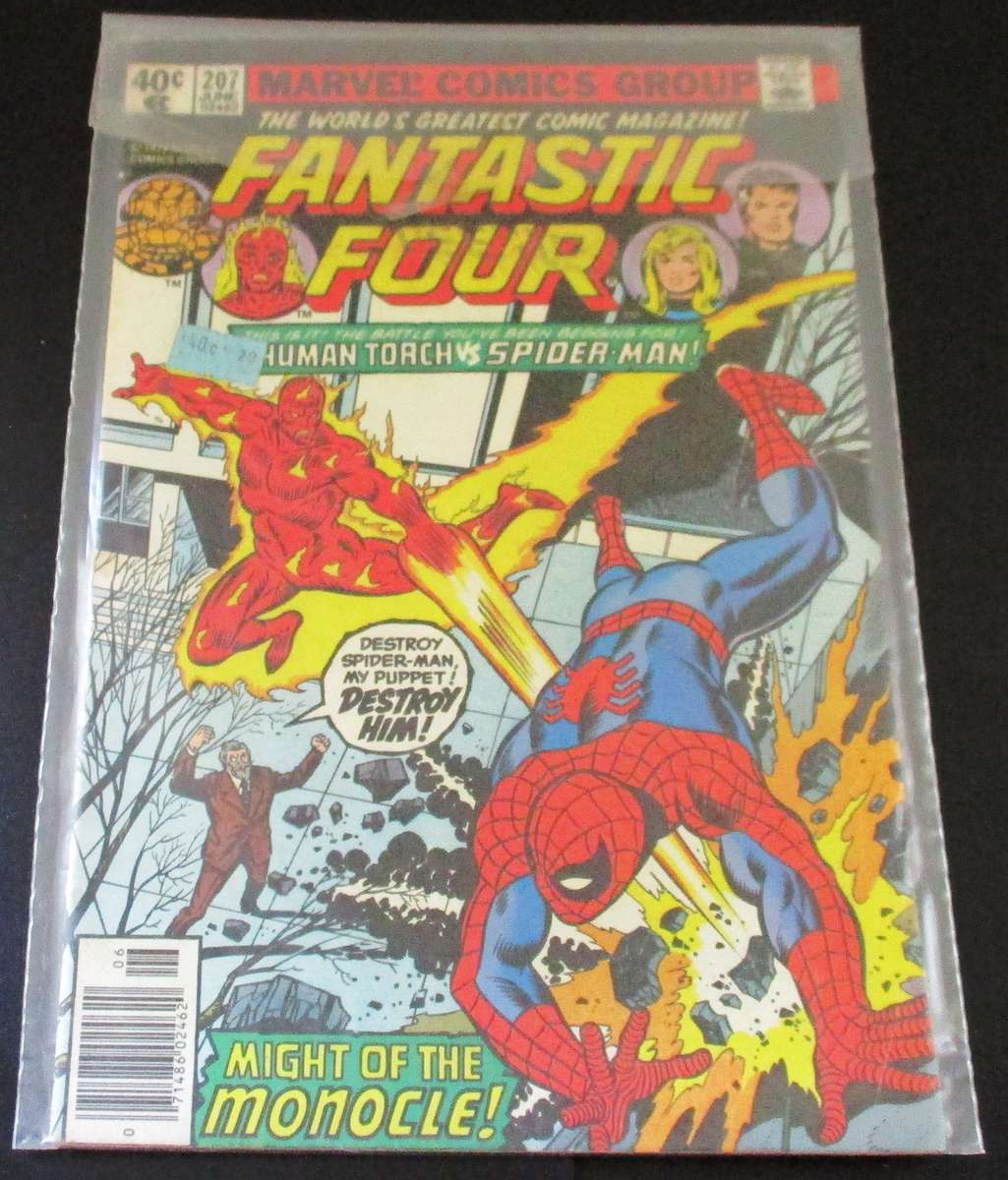 MARVEL Comics FANTASTIC FOUR + SPIDER-MAN Monocle #207 June 1979 [Box 5]