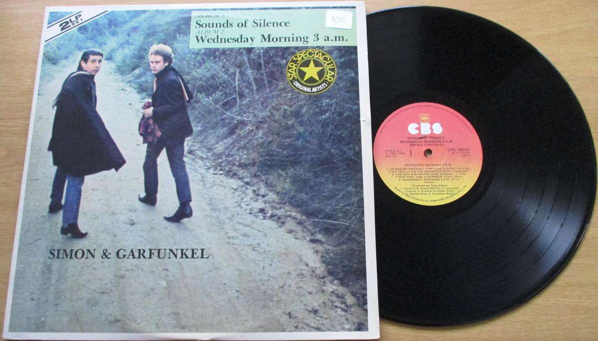 SIMON & GARFUNKEL Sounds of Silence + Wednesday Morning 3am 2xLP VINYL RECORD