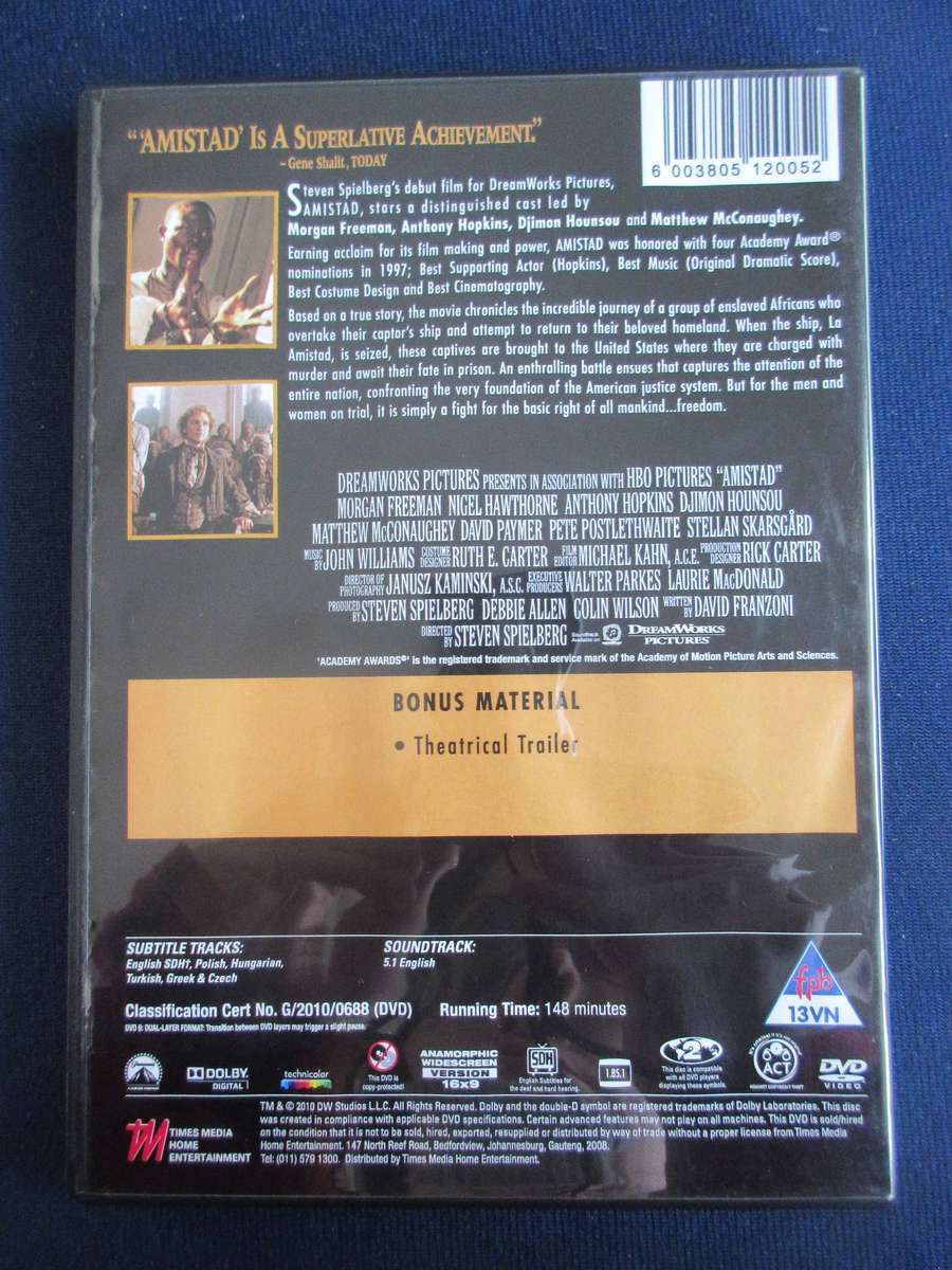 Amistad DVD  [BBOX 3] Region 2