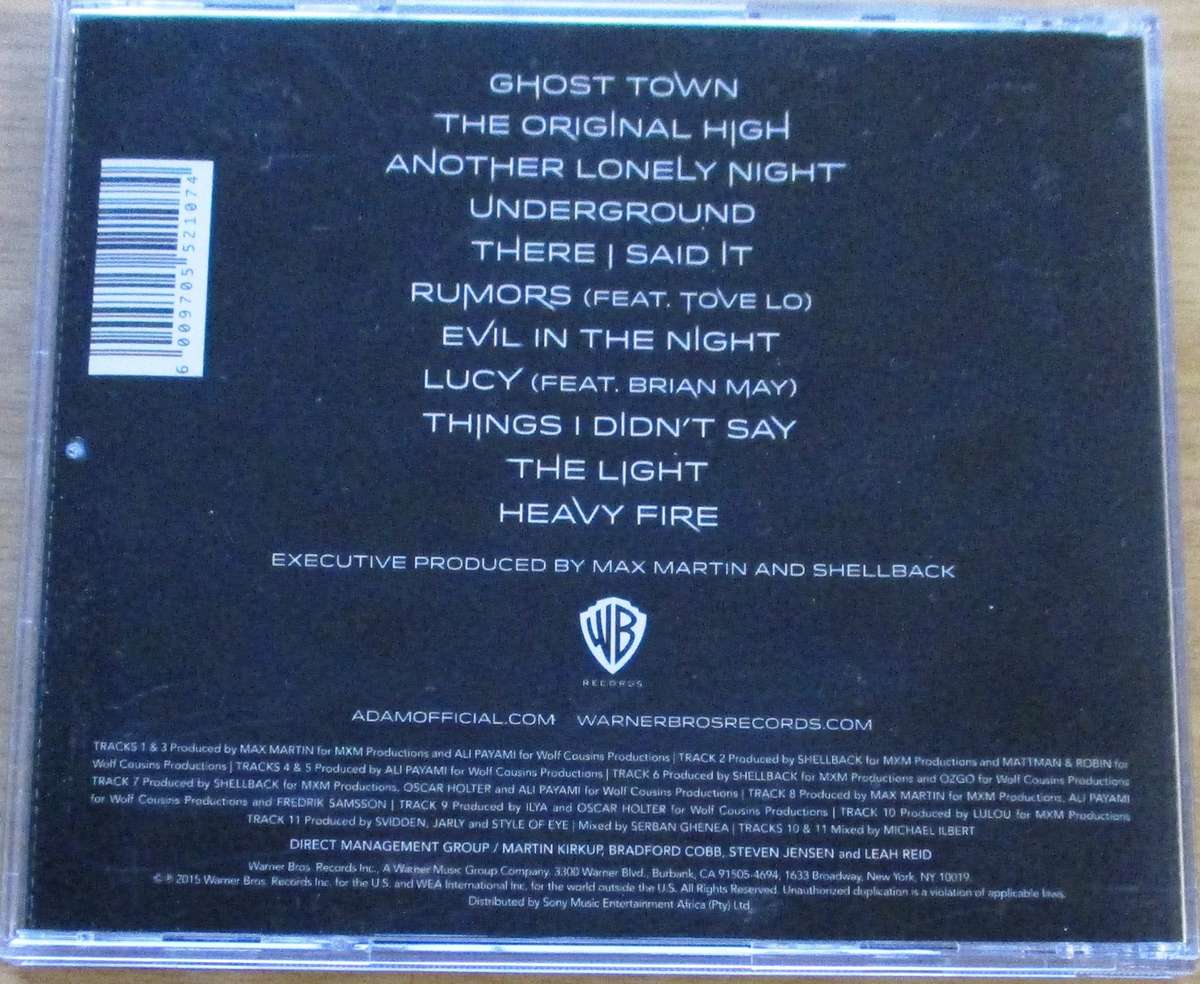 ADAM LAMBERT The Original High CD [G Box 28]