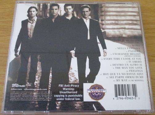 ILL DIVO Ill Divo CD [Shelf Z x 10]