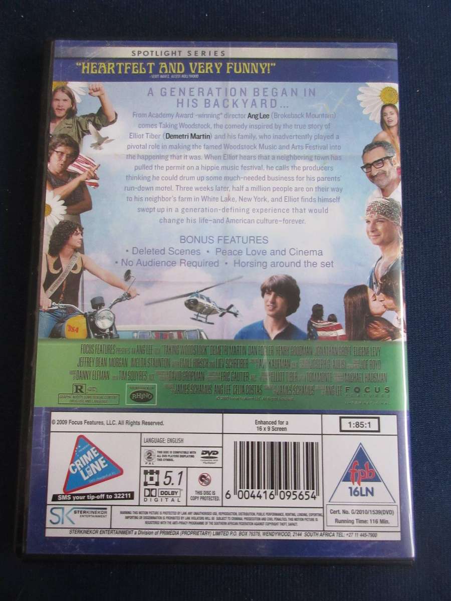 Taking Woodstock DVD [BBOX 6] Region 2