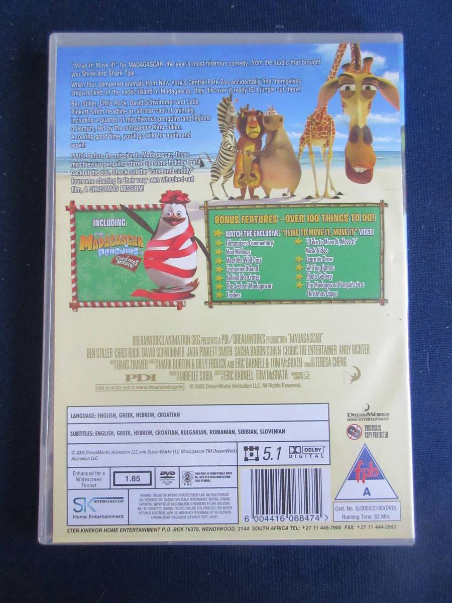 Madagascar DVD  [BBOX 7] Region 2