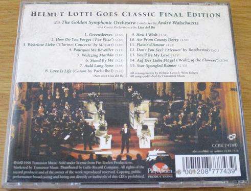 HELMET LOTTI GOES CLASSIC Final Edition CD [Shelf Z x 6]