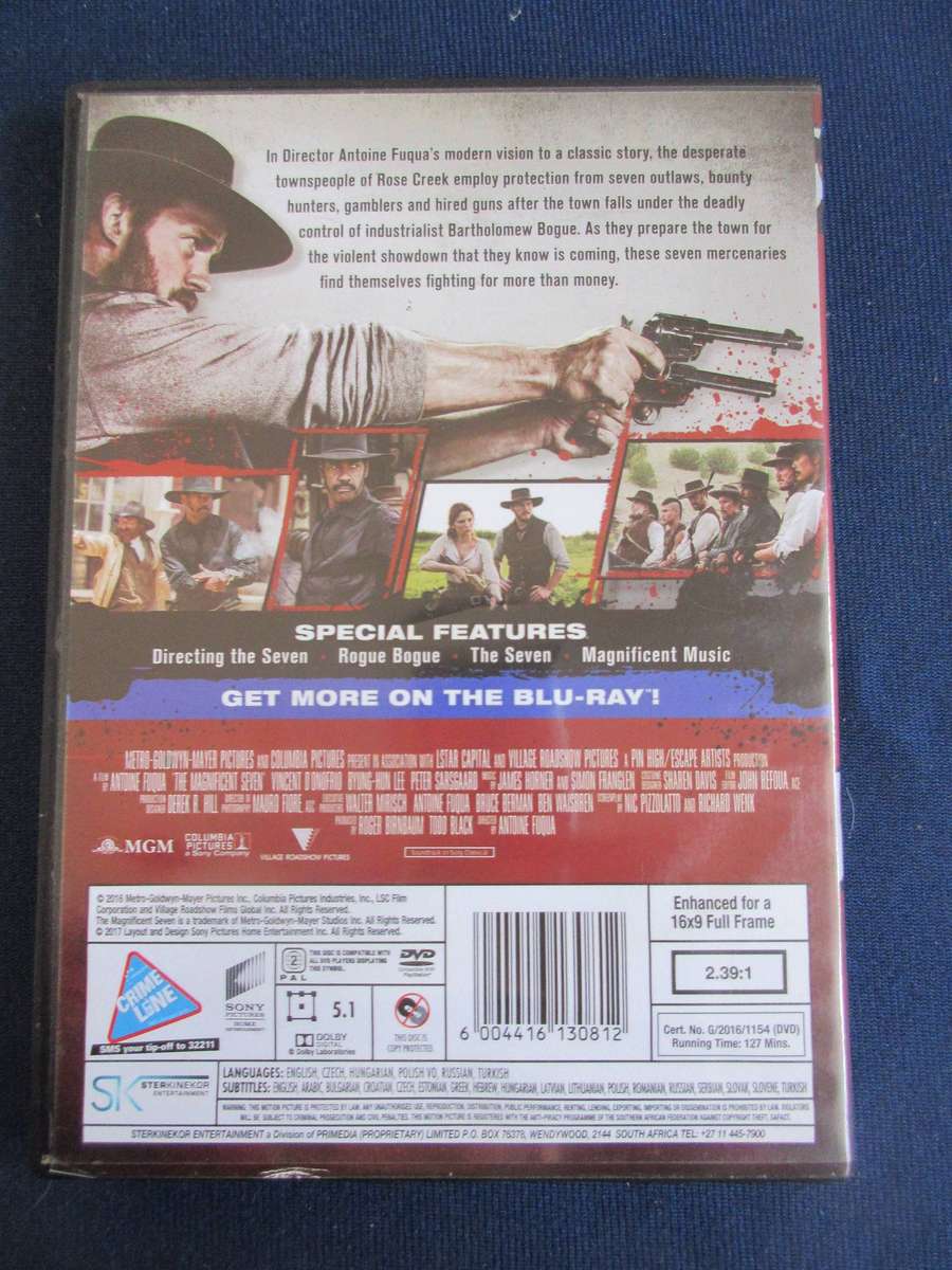 The Magnificent Seven DVD Denzel Washing Chris Pratt [BBOX 8]