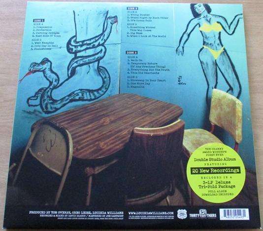 LUCINDA WILLIAMS Down Where The Spirit Meets The Bone 3xLP Vinyl Record