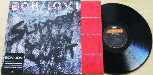 BON JOVI Slippery When Wet LP Vinyl Record