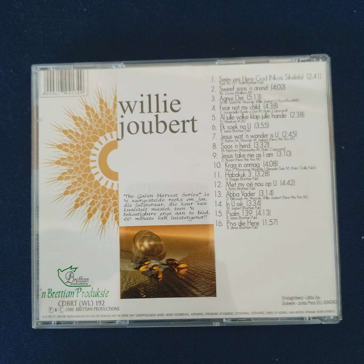 WILLIE JOUBERT The Golden Harvest Series CD [AFRIKAANS-Religious BOX 6]
