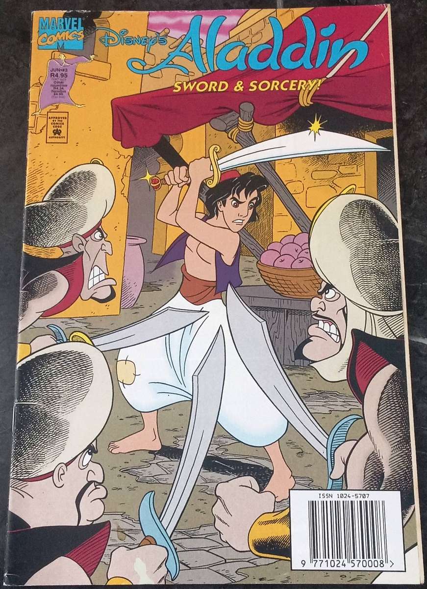 MARVEL COMICS Disney's ALADDIN Sword & Sorcery Comic [BOX A - 38]